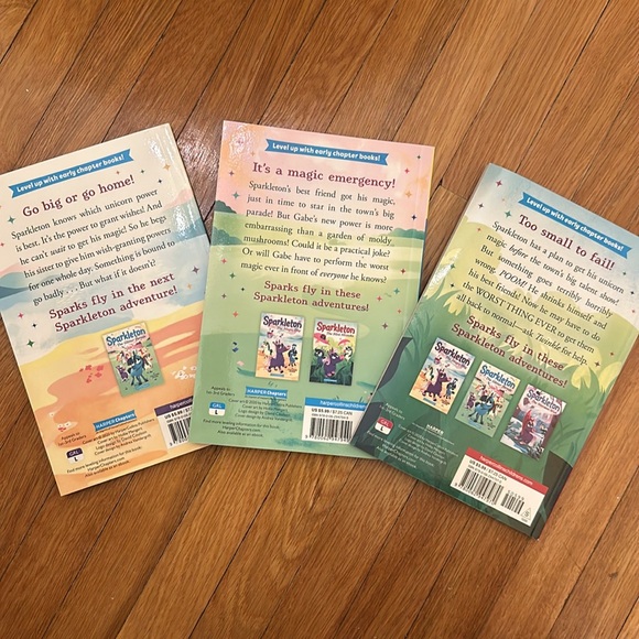 Set of 3 Sparkleton youth books - Picture 2 of 2